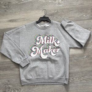 Women's Gray Crewneck Sweater